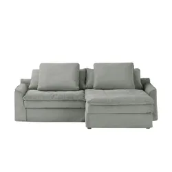 SOHO Ecksofa  Sake , grau , Maße (cm): B: 234 H: 95 T: 182