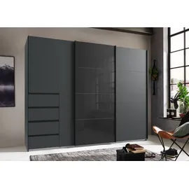 WIMEX Schwebetürenschrank Bali 270 x 208 x 64 cm Grafit/Schwarz