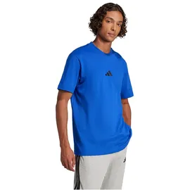 adidas Essentials Small Logo Single Jersey Shirt Team royal Blue/Black S