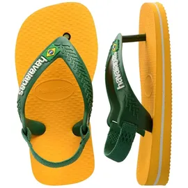havaianas Kinder-Flip-Flops mit Gummizug und „Baby Brasil“-Logo - Grün - 21