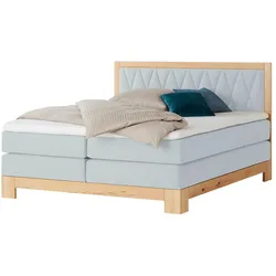 Switch Refresh Boxspringbett teilmassiv Endo , grau , Maße (cm): B: 180 H: 116