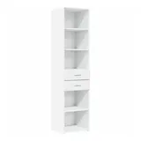 vidaXL Highboard 45 x 42,5 x 185 cm Weiß