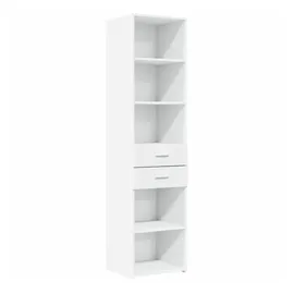 vidaXL Highboard 45 x 42,5 x 185 cm Weiß