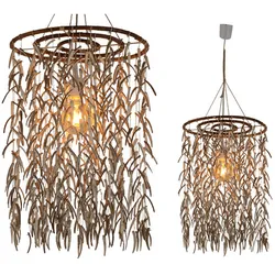 NÄVE Pendelleuchte »Kokos«, ∅xH: 40 x 23 cm, Naturmaterial - beige