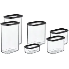Mepal Modula Küchendose schwarz 1 l 6-teilig