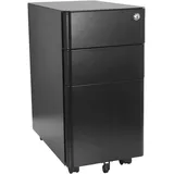 HJH Office Rollcontainer COLOR I Metall, Schwarz