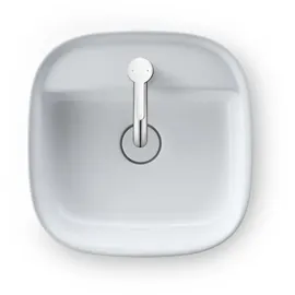 Duravit Zencha Aufsatzbecken 420 mm, ein Hahnloch, 2374423271, Farbe: weiß seidenmatt