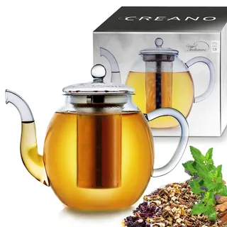 Creano Glas Teekanne hoch 1,5 l