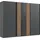 WIMEX Schwebetürenschrank WIMEX "Atlanta by fresh to go", schwarz (graphit, glas grau, akustikpaneel optik artisan eiche nachbildung), B:250cm H:216cm T:65cm, Spanplatte, Schränke, Schwebetürenschrank, mit Akustikpaneel Optik (3D Leisten), Lamelle