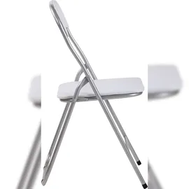 CLP Klappstuhl 45 x 45 x 78 cm silber/weiß