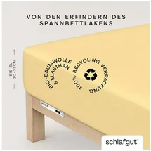 schlafgut Pure Baumwolle 90 x 190 - 100 x 220 cm yellow mid