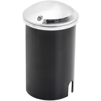Konstsmide Bodeneinbaustrahler Aluminium Ø 8,8 cm, 250 lm, IP65, inkl. Bewegungsmelder, silber
