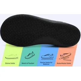 dotales Citystep Barfußschuh Damen Schwarz 40