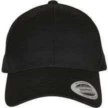 Flexfit Premium Curved Visor Snapback Cap schwarz Einheitsgröße