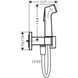 Hansgrohe Bidette Handbrause 1-jet E EcoSmart (29233990)