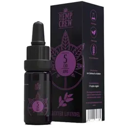 HempCrew CBD Öl 5% Hanf/ Minze/ Lavendel/ Zitrone/ Vanille 10ml - Lavendel