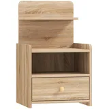 Homcom Nachttisch mit Schublade, für Schlafzimmer, Wohnzimmer,