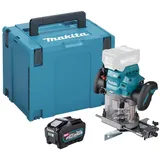 Makita RP 001 GT101 Akku Oberfräse 40 V max. 12 mm Brushless + 1x Akku 5,0 Ah + Makpac - ohne Ladegerät