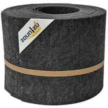 zaunzu® Sichtschutzstreifen 10 x 255 cm Schwarzgrau Vlies 10 St.