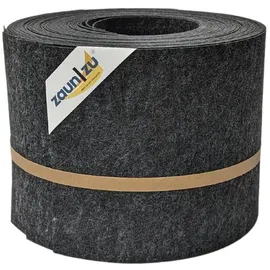 zaunzu® Sichtschutzstreifen 10 x 255 cm Schwarzgrau Vlies 10 St.