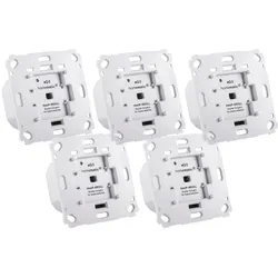 HOMEMATIC IP Smart-Home-Steuerelement "Rollladenaktor für Markenschalter 5er Set", weiß, B:22cm H:14cm T:30cm, Smart-Home-Stationen