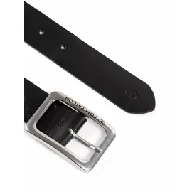 Tom Tailor Damengürtel Leder 4 cm schwarz 100
