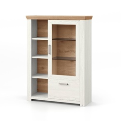 set one by Musterring Highboard York Dekor Pino-Aurelio / Eiche Artisan