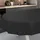 ANRO Wachstuch-Tischdecke abwaschbar Oval 200 x 140 cm Schwarz