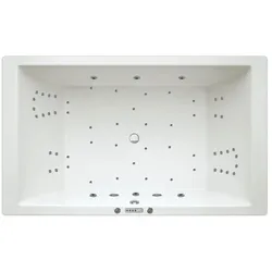 Rechteckwhirlpool Sanibay Laos, 200x120cm, mit Whirlpoolsystem COMFORT