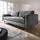 LEBENSwohnART Modernes 3er Sofa 220cm COMFORT grau Samt Federkern