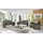 PLACES OF STYLE Sessel Luna Naturleder 110 x 80 x 88 cm grau