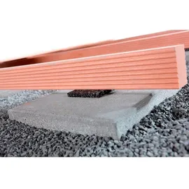 WOLFCRAFT Auflage-Pads Terrassenbau 90 mm x 10 mm x 90 mm schwarz