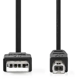 Nedis USB-A auf USB-B 100 m Schwarz