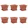 vidaXL Blumentopf 43 x 43 x 33,5 cm Ziegelrot