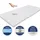 Matratzen Perfekt Viscotopper Silver Fresh 120 x 200 cm Weiß