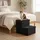 Relaxdays Hundetreppe Faltbar Schwarz 2 Stufen 40 cm x 35 cm x 32 cm