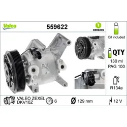 Kompressor Klimaanlage VALEO 559622