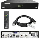 EDISION PICCOLLO 3in1 HEVC Full HD Combo Receiver mit DVB-S2 & DVB-C/T2 H.265/HEVC inkl. TechnikRAT HDMI-Kabel 1,5 m CI-Schacht Conax-Kartenleser 2 x USB, HDMI, LAN