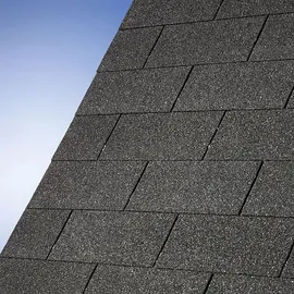 Karibu Dachschindeln Rechteck 3 m2 Schwarz