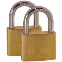 kasp Vorhängeschloss 30mm Goldgelb Schlüsselschloss