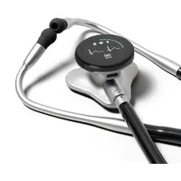 Eko CORE 500TM Digital Stethoscope — The Pinnacle of Digital Stethoscope Technology, Combining TrueSoundTM Audio with 3-Lead ECG and a Full-Color Display, Silver, COR501