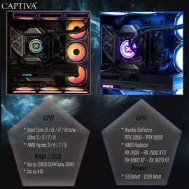 CAPTIVA Gaming-PC R89-279 2023 32 GB RAM 1 TB SSD RTX 5090 Windows 11 Home