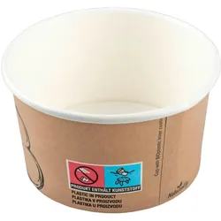 50x BIO Eisbecher aus Karton 150ml Ø8.5cm