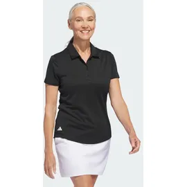 adidas Solid Performance Short Sleeve Poloshirt Black M