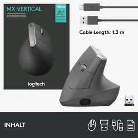 Logitech MX Vertical Wireless Ergonomische Maus (910-005448)