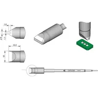 Jbc Lötspitze Serie C470, Sondertypen, C470043/10 x 2,5 mm,