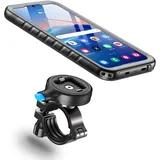 Cozycase 1 Sekunde zum Entsperren oder Verriegeln - Handyhalterung Fahrrad für Samsung Galaxy S25 Wasserdicht -Bike Phone Holder Mount Handy S 25 Halterung Motorrad Lenker Rennrad MTB Waterproof