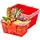 Vevor Einkaufskorb Universalkorb stapelbar 21 L 40 x 30 x 20 cm rot