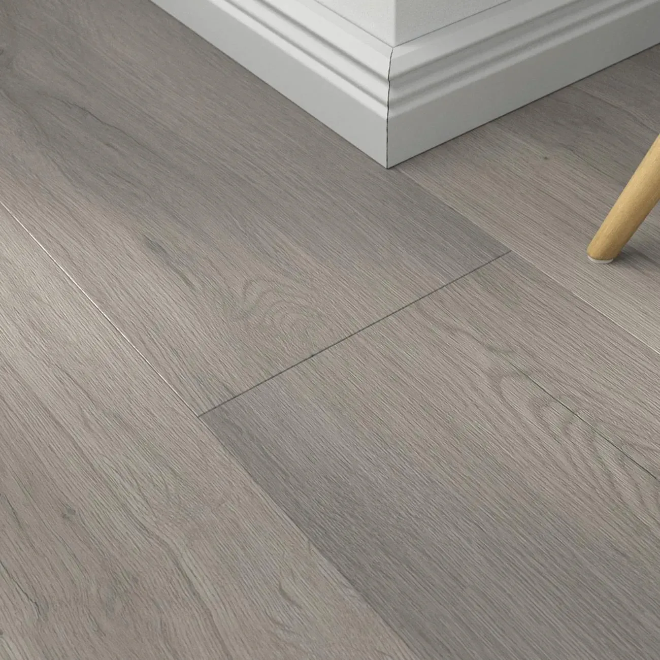 Klick-Vinyl Harvest Oak Grey – inkl. Dämmung & Fußleisten