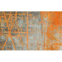 Wash+Dry Rustic 110 x 175 cm grau/orange